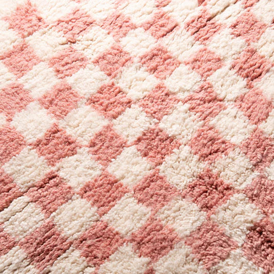 Alfombra Ajedrez Rosa
