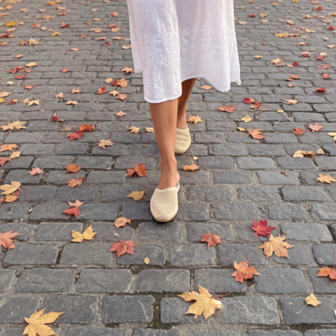 Mules rafia natural Teja