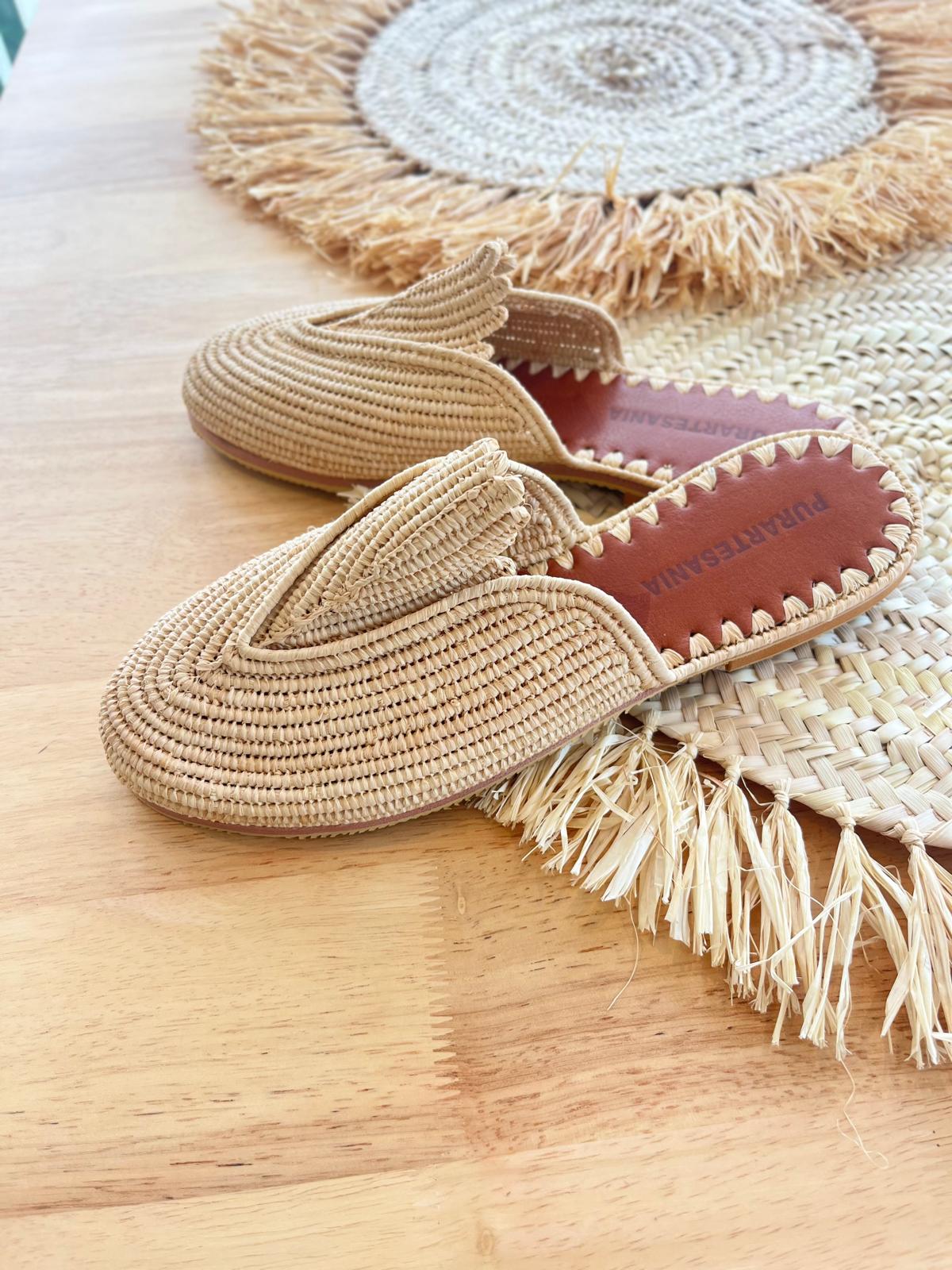 Mules rafia natural Victory