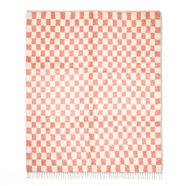Alfombra Ajedrez Rosa
