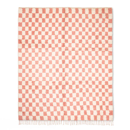 Alfombra Ajedrez Rosa