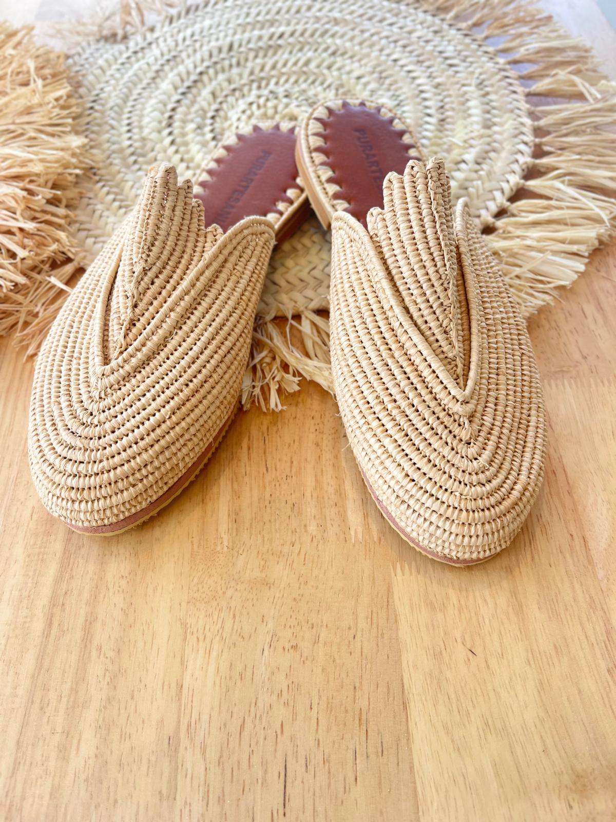 Mules rafia natural Victory